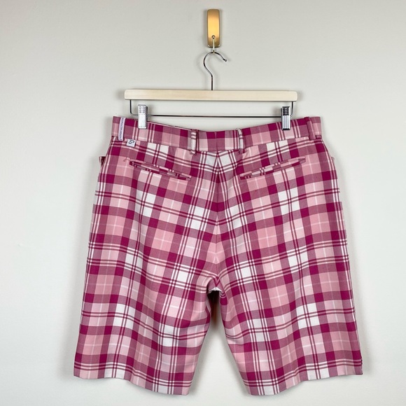 Ian Poulter Design Tartan Golf Shorts Size 36 - Picture 3 of 4